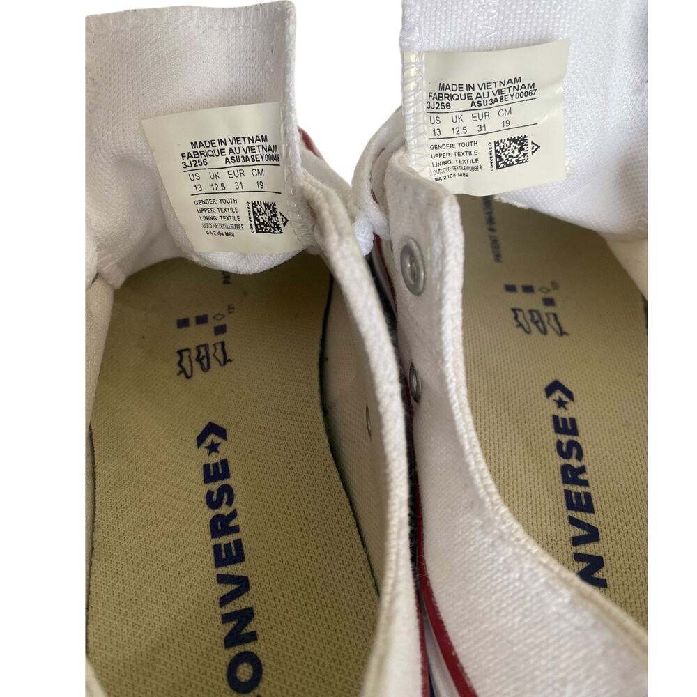 Converse Kids Chuck Taylor All Star Low Top Sneaker Optical White Size 13 - Picture 6 of 6